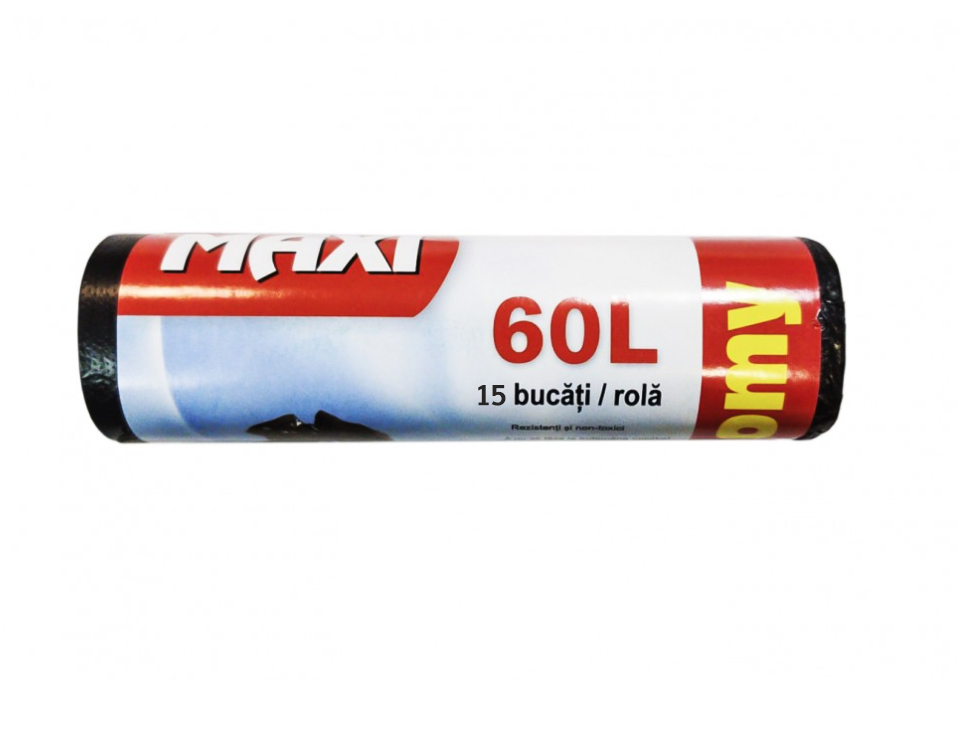 Saci menajeri negri 60 l 15 buc /rola